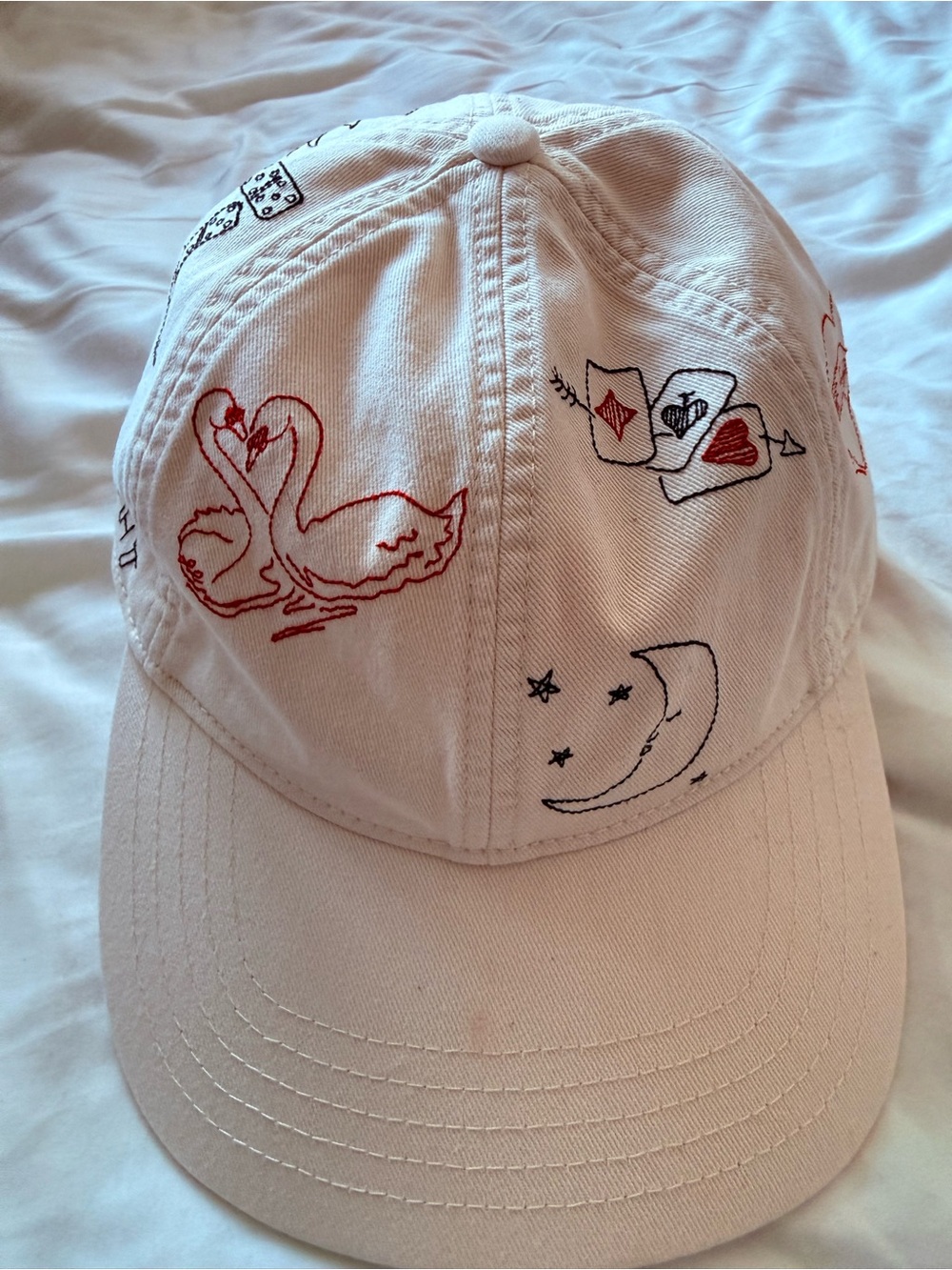 Madewell cream Embroidered Baseball Cap